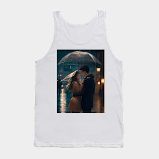 Anime lovers in rain Tank Top